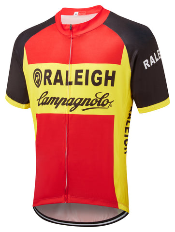 Ti Raleigh cycling Jersey in red, yellow and black