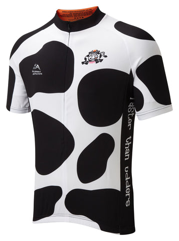 Cycling Jersey in Funky Cow pattern