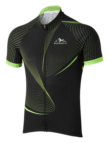 Cycling Jersey with Spiral wave pattern